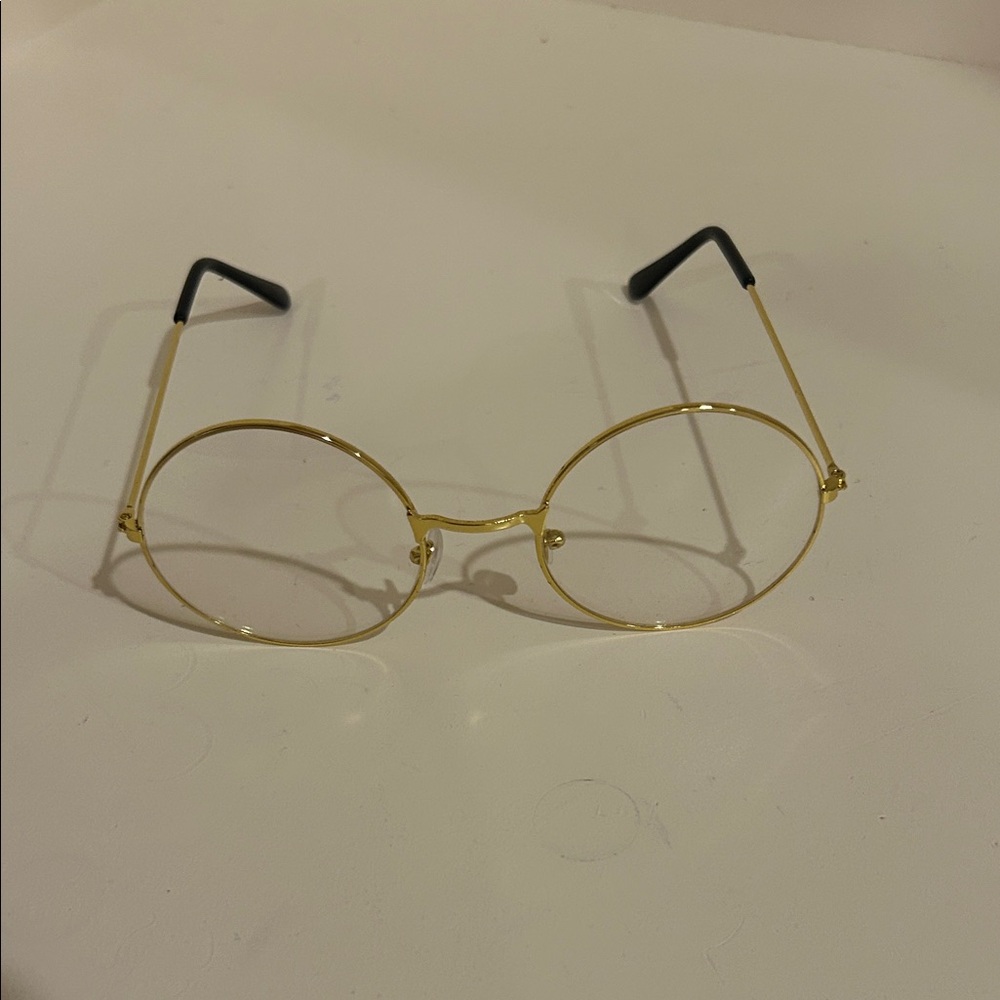 Amazon Gold Round Glasses
